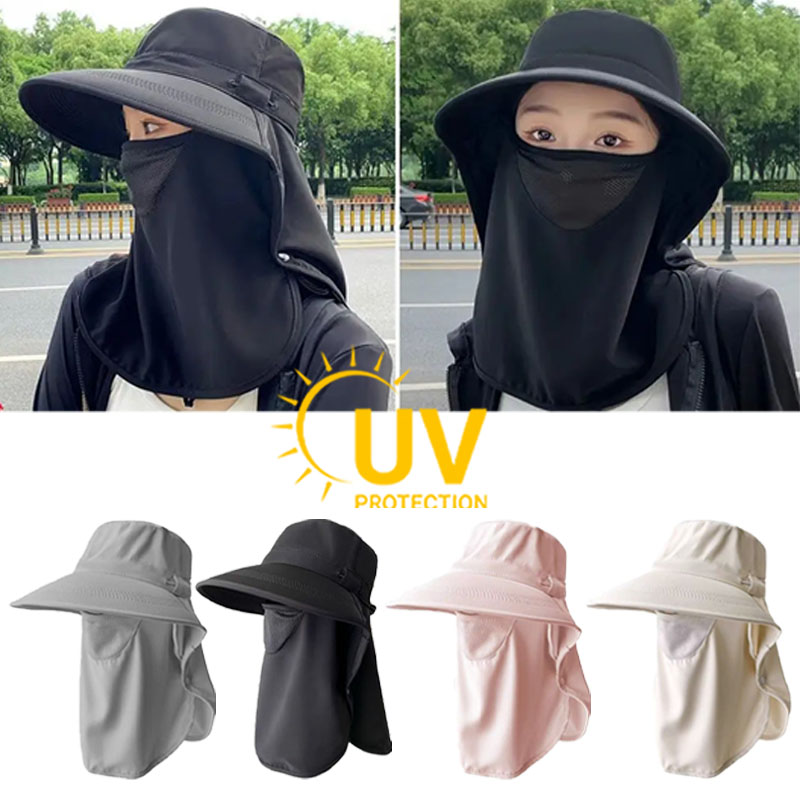 Outdoor Hunting And Fishing - Full Coverage Sun Hat with Face
