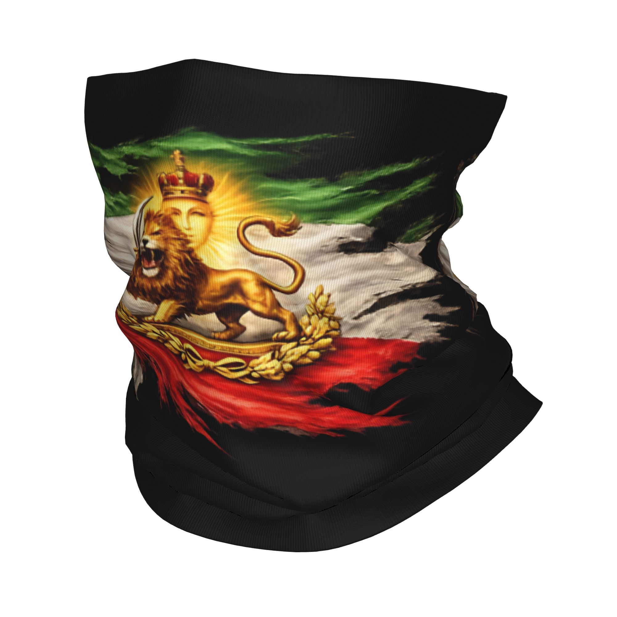 Outdoor Hunting And Fishing - Iran Flag with Lion and Sun