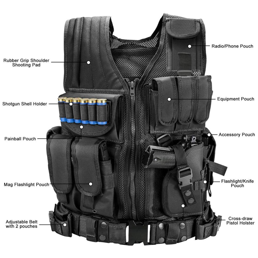 Adjustable Molle Tactical Vest - Outdoor Hunting Vest recensie en prijs