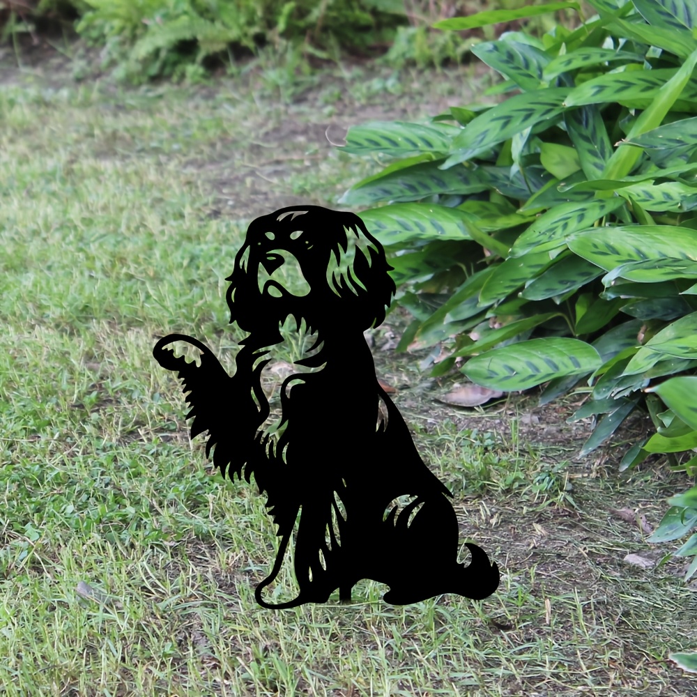 Metal Dog Garden Stake with Sm - Hunting Outdoor Christmas Decorations recensie en prijs