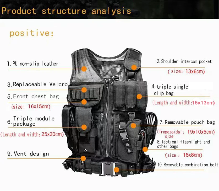 Adjustable Molle Tactical Vest - Outdoor Hunting Vest recensie en prijs