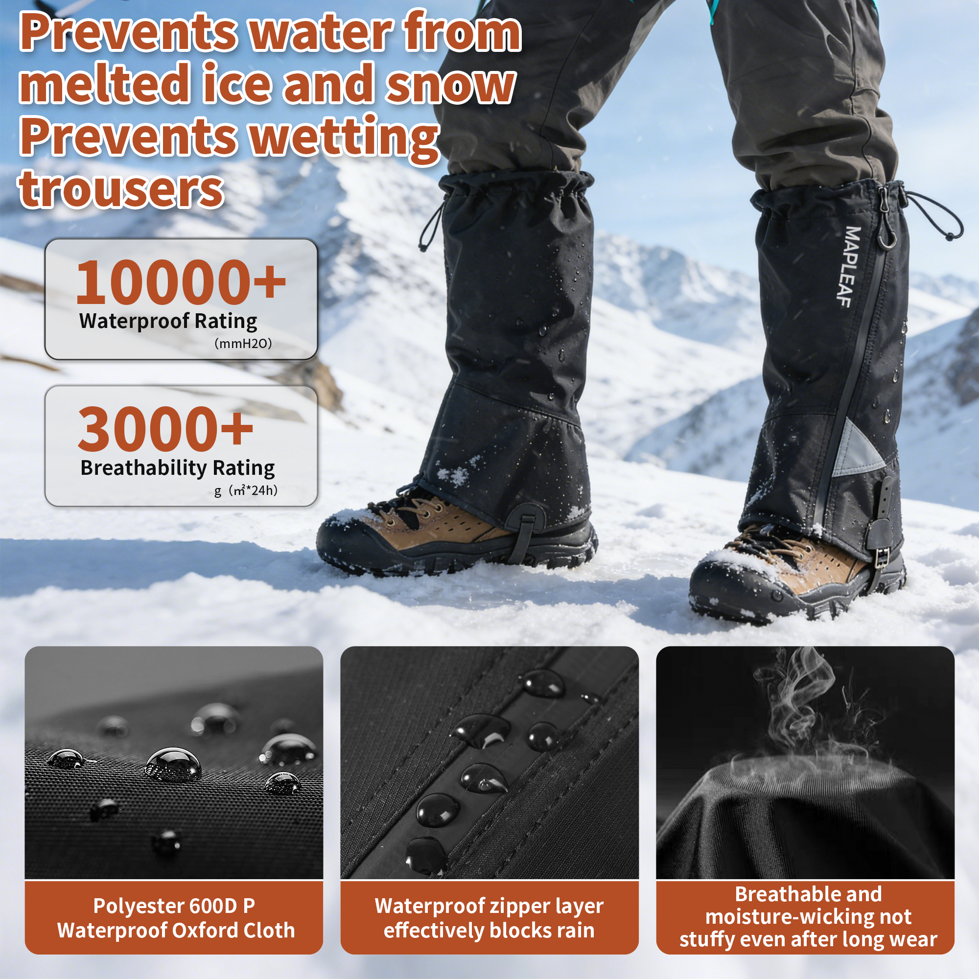 MAPLEAF Waterproof Leg Gaiters - Outdoor Hunting And Fishing recensie en prijs