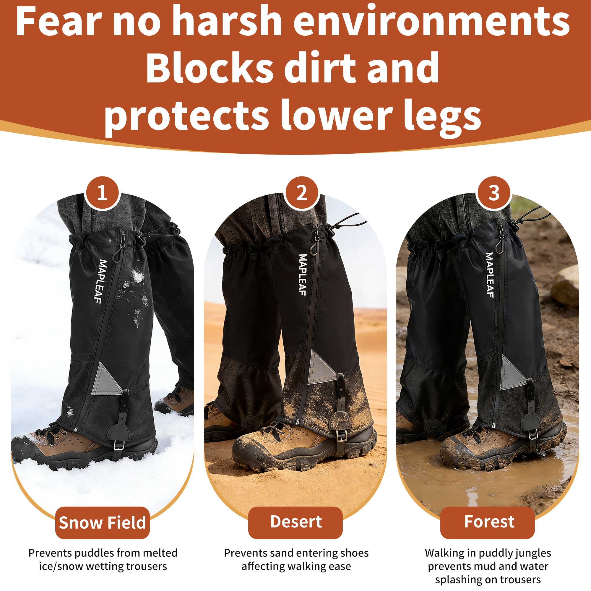 MAPLEAF Waterproof Leg Gaiters - Outdoor Hunting And Fishing recensie en prijs