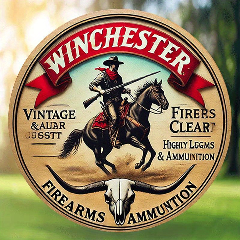 Winchester vintage round metal - Hunting Outdoor Christmas Decorations recensie en prijs