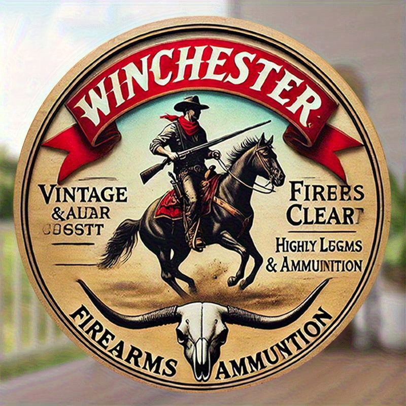 Winchester vintage round metal - Hunting Outdoor Christmas Decorations recensie en prijs