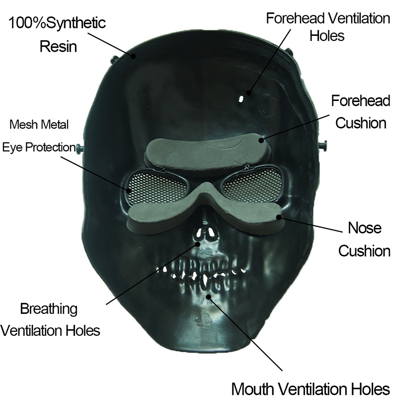 Airsoft Mask Camouflage Cospla - Outdoor Hunting Movies recensie en prijs
