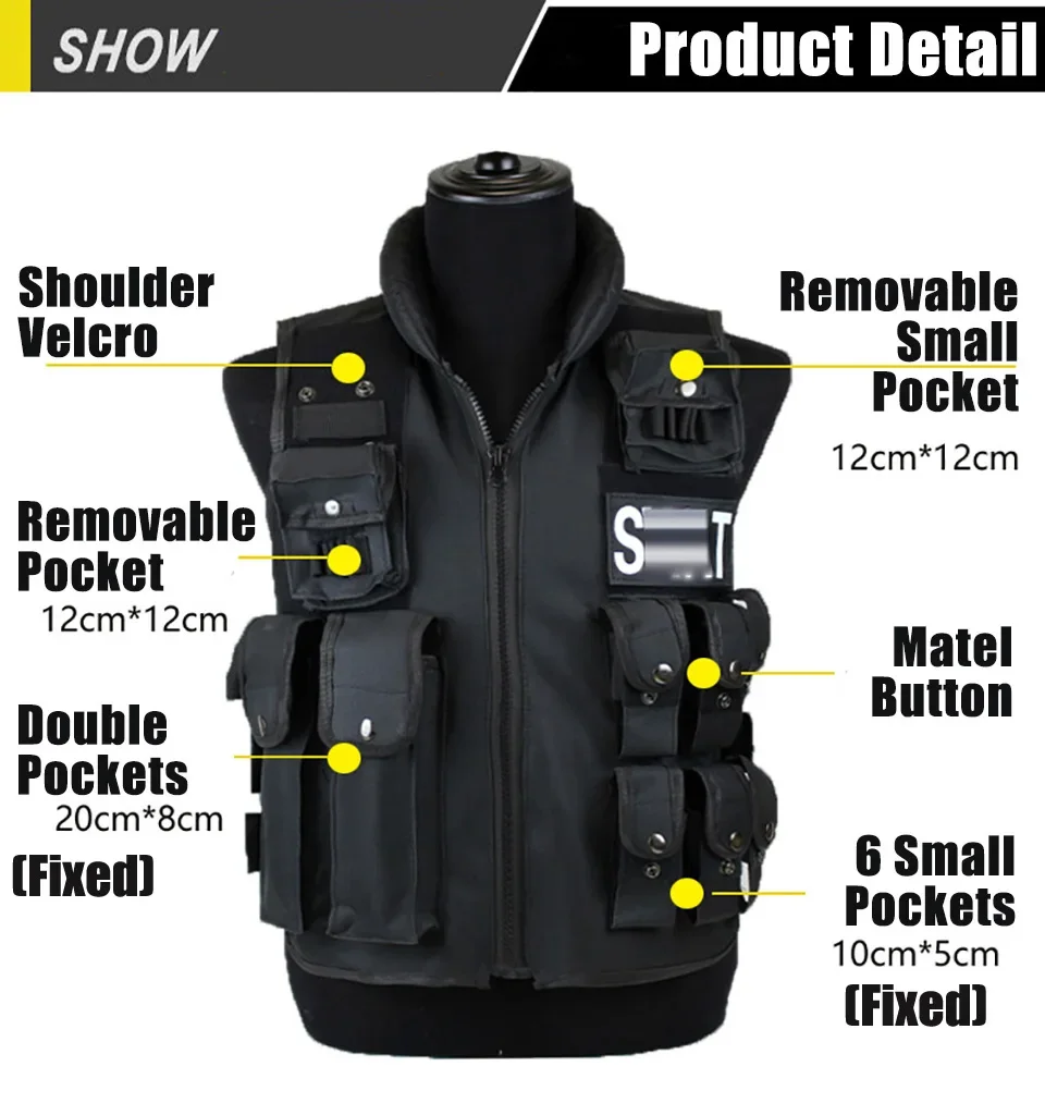 Multi Pockets Tactical Vest Hu - Hunting Outdoor Game recensie en prijs