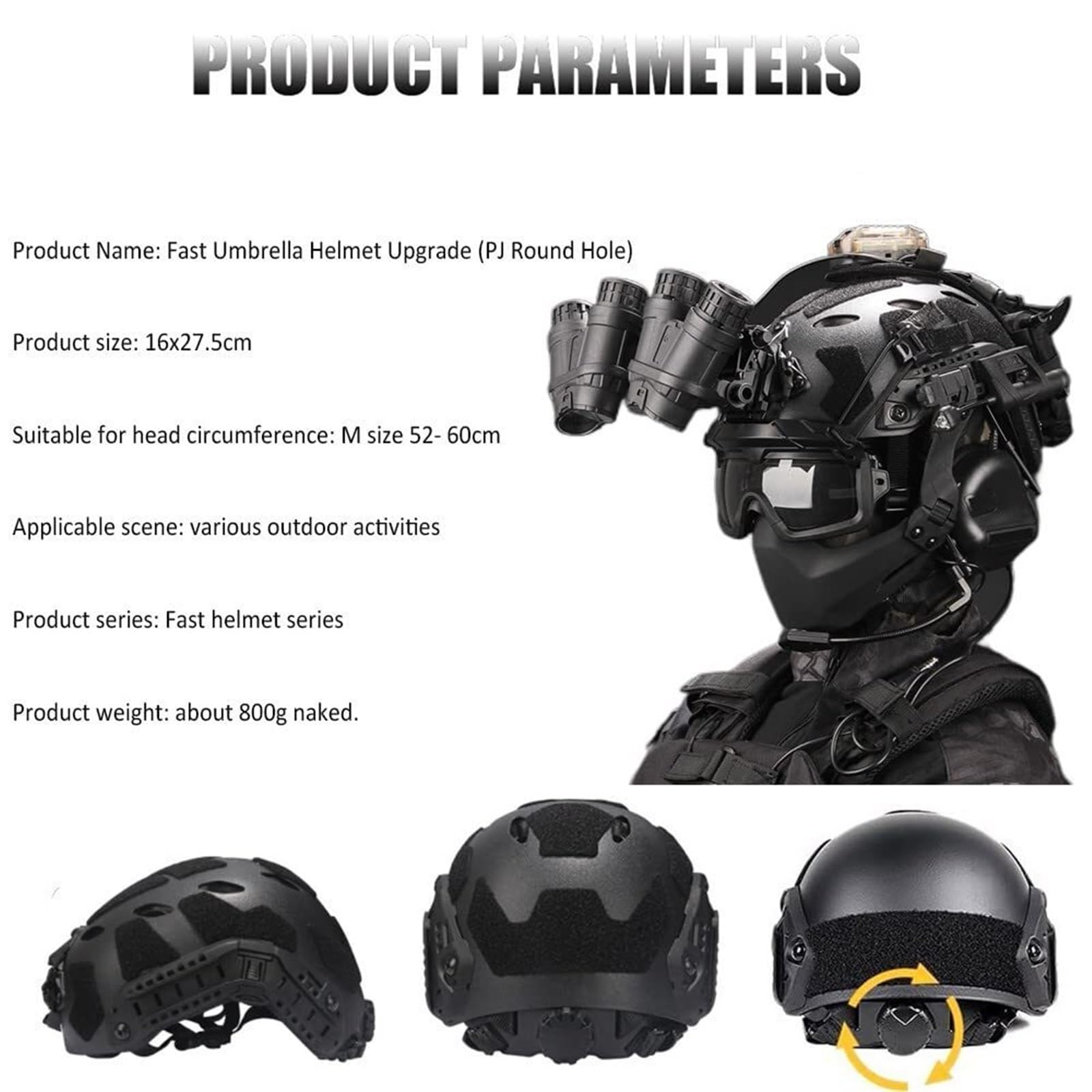 Airsoft Helmet Set with Noise  - Outdoor Hunting Movies recensie en prijs