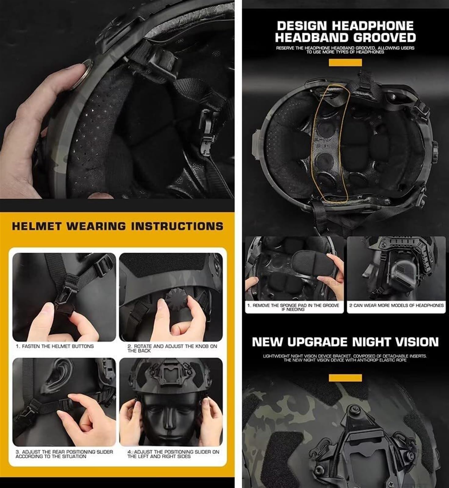 Airsoft Helmet Set with Noise  - Outdoor Hunting Movies recensie en prijs