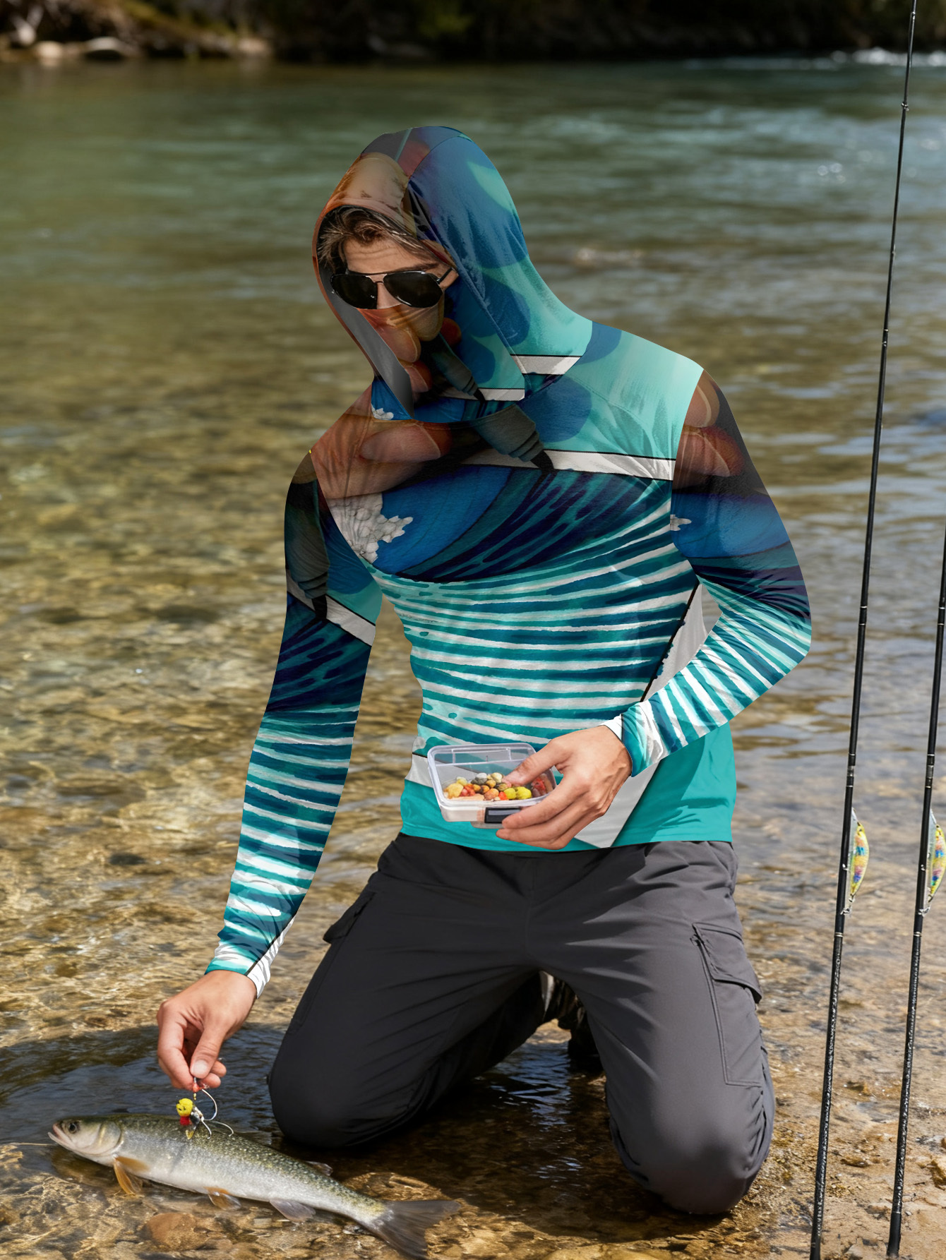 Fishing hooded sweatshirt men' - Outdoor Hunting And Fishing recensie en prijs
