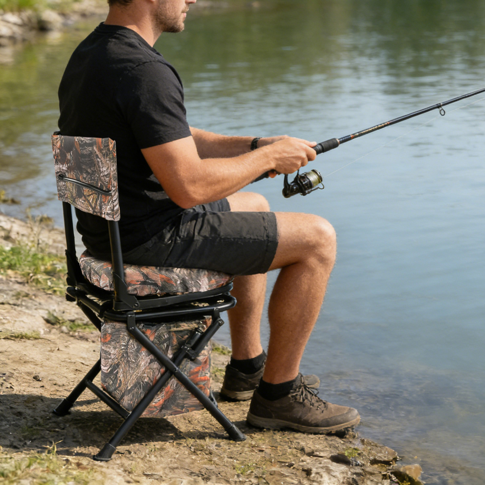 Swivel Hunting Chair Outdoor C - Outdoor Hunting And Fishing recensie en prijs