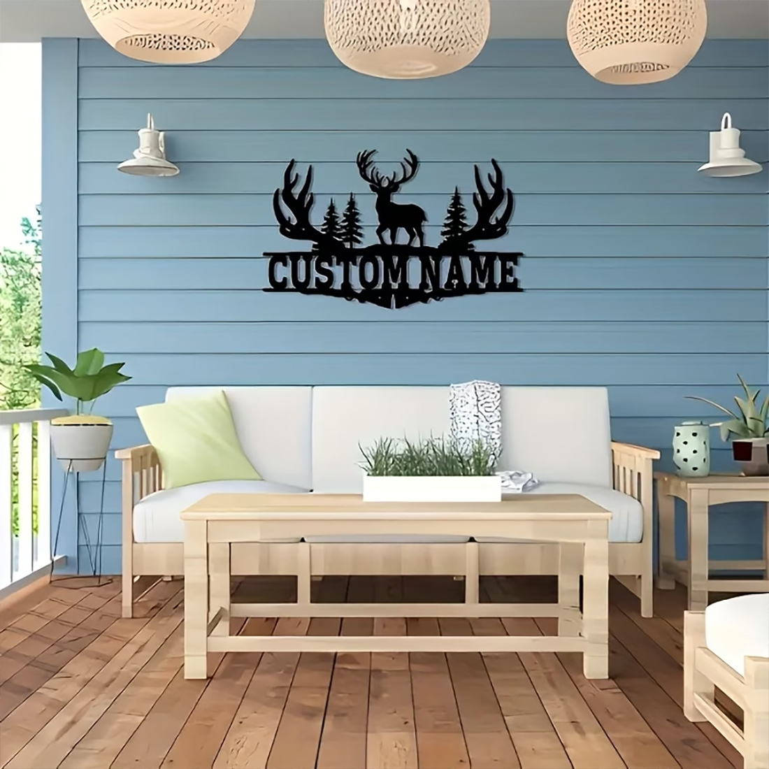 Customizable Rustic Deer Antle - Hunting Outdoor Christmas Decorations recensie en prijs