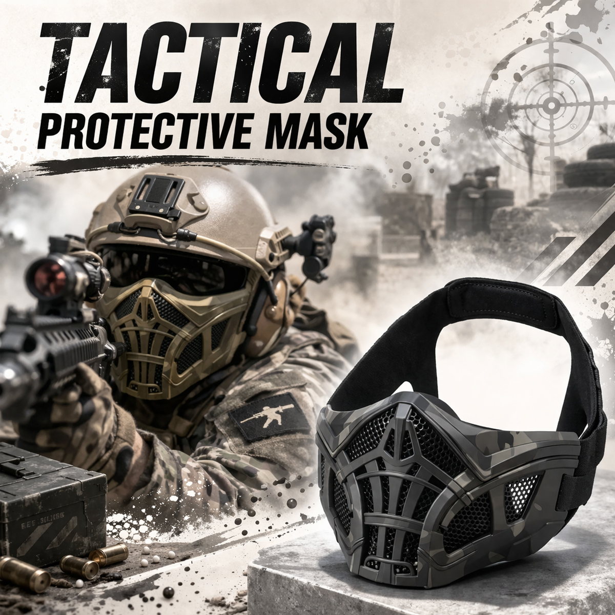 Tactical Airsoft Mask Protecti - Outdoor Hunting Movies recensie en prijs