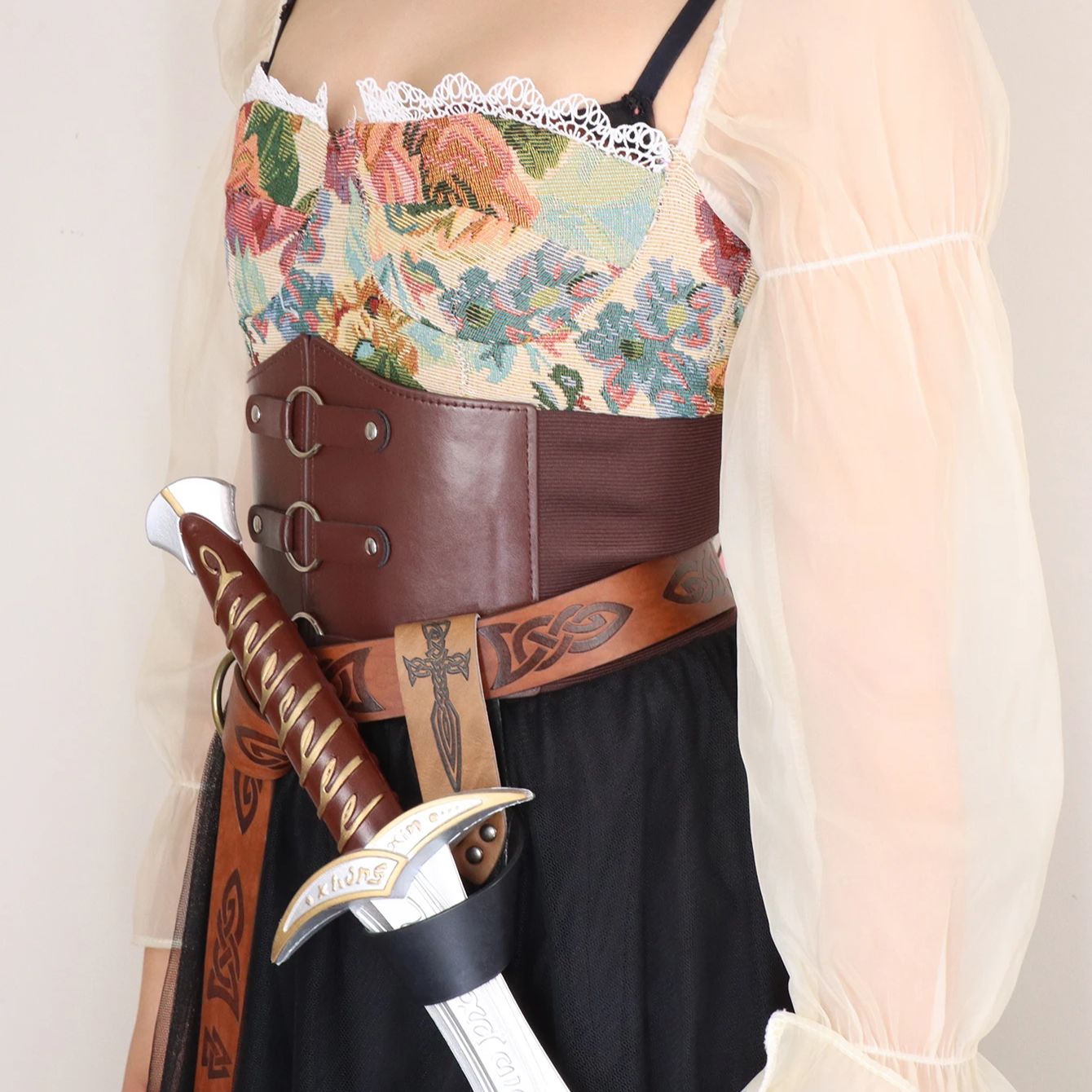 1pc Medieval PU Leather Sword  - Outdoor Hunting Movies recensie en prijs