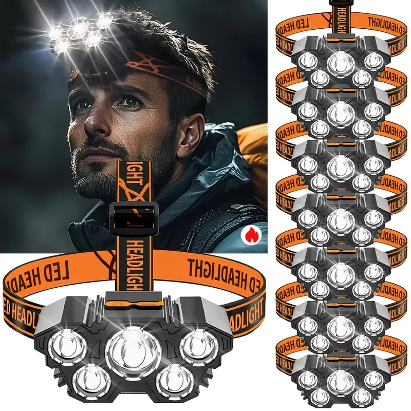 Portable 5LED Outdoor Headlamp - Outdoor Hunting And Fishing recensie en prijs